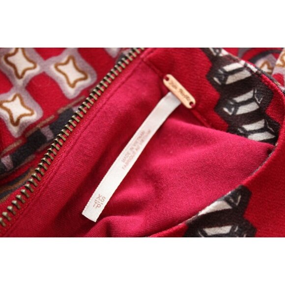 Free People Mini Dress XS Boho Gypsy Long Sleeve Knit Hippie Festival Stretch - Picture 14 of 14